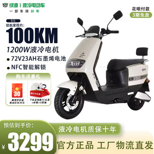 绿源S15电动摩托车72V23A长续航