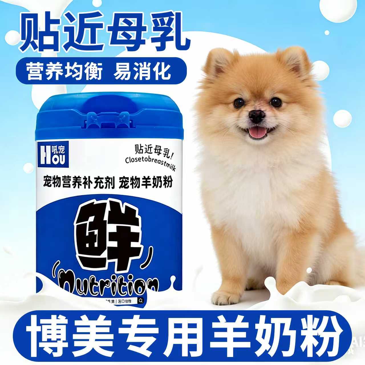 博美专用狗狗羊奶粉刚出生的幼犬小狗喝的奶粉营养补充剂成年成犬