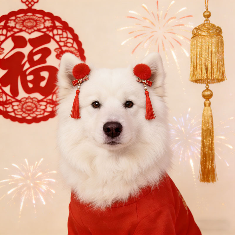 宠物狗狗发夹发卡发饰发带bb夹子头饰装饰配饰金毛边牧过新年,宠物/宠物食品及用品,发饰/头饰,淘宝优惠券,粉丝福利购,淘宝优惠卷