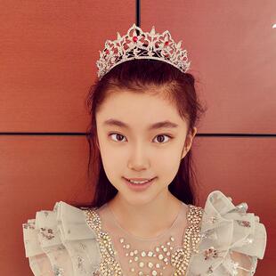 新款高级感气质水钻新娘公主皇冠头饰儿童生日成人礼演出王冠发饰