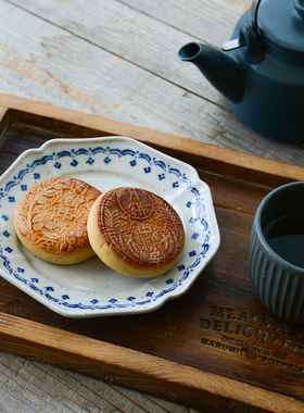 〈青森食堂〉日本制studio m'欧洲中古风花边八角迷你碟椭圆餐盘