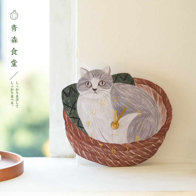 松尾插画壁挂时钟家居装饰挂件