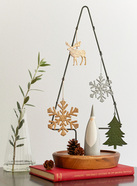 〈青森食堂〉日本入horn please圣诞树雪花铁艺diy挂饰甜品装饰