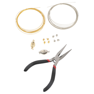 穿珍珠专用线和扣头接头配件不掉色diy串珠项链手链小米珠材料包