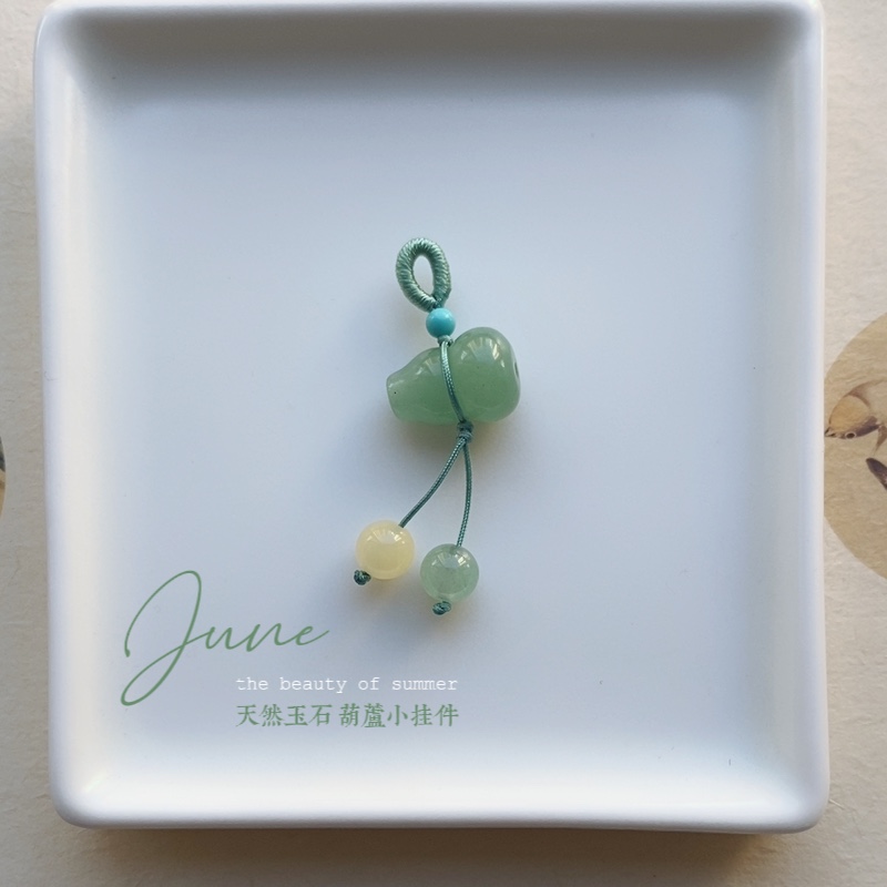 天然玉石葫芦流苏小滴溜diy配件