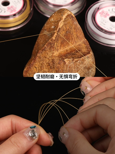 Стальная проволка из жемчуга, шелковые нитки, браслет из бисера ручной работы, ожерелье из шнура, «сделай сам»