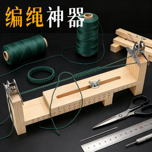 解放双手效率翻倍编绳神器固定夹