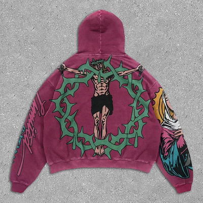 外贸新款骷髅动漫图案3D卫衣骨架数码印花连帽男女潮流卫衣hoodie
