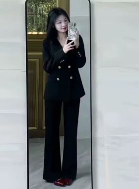 OL职业商务公务员面试西装套装女春秋气质显瘦高级感轻奢正装上衣