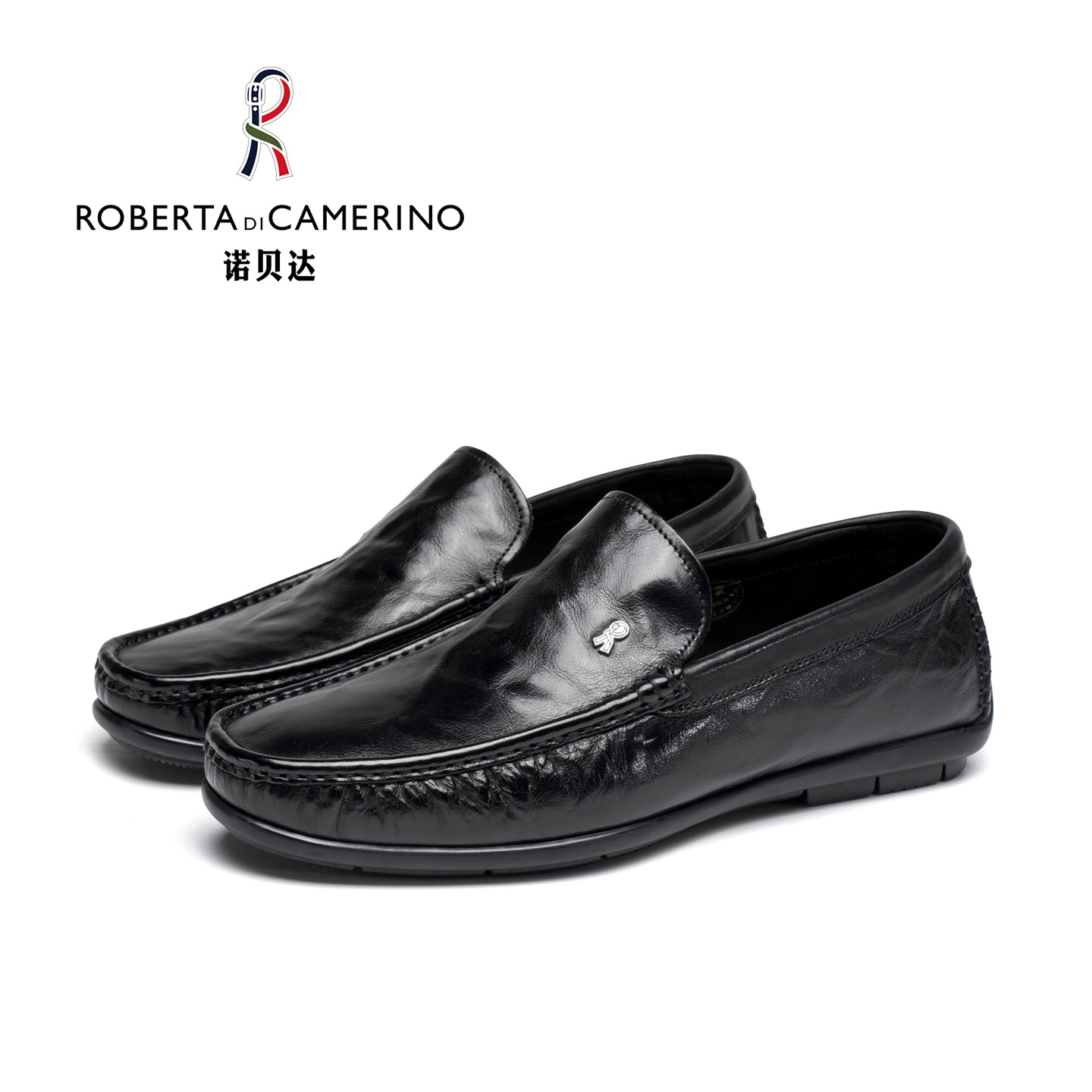 意大利诺贝达男鞋商务休闲皮鞋男士真皮软底豆豆鞋舒适套脚乐福鞋,流行男鞋,乐福鞋（豆豆鞋）,淘宝优惠券,粉丝福利购,淘宝优惠卷