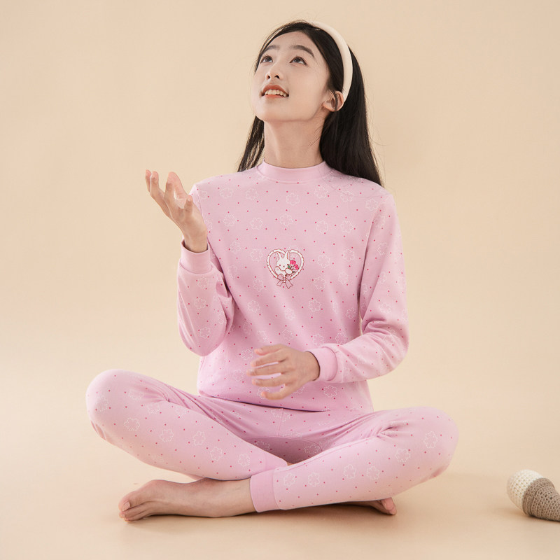 女大童纯棉秋衣秋裤保暖套装