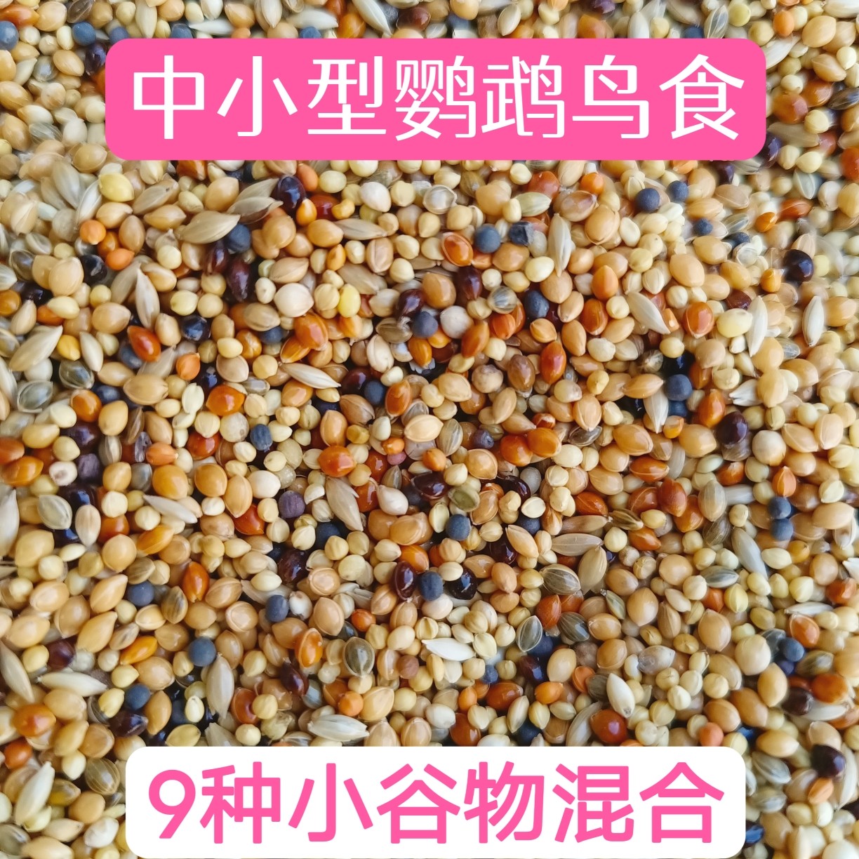 小型食谷鸟鸟食饲料鸟粮虎皮鹦鹉芙蓉鸟金丝雀文鸟鸟食5斤包邮_虎窝淘