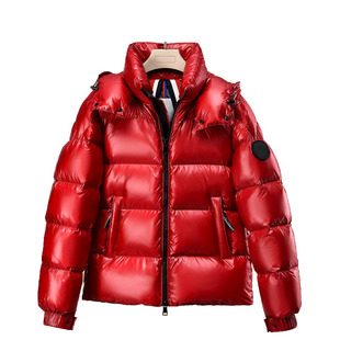 KEAISHI香港轻奢2026冬季新款红色进口白鹅绒羽绒服高端品牌外套