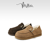 2025新款 冬季 百搭舒适单鞋 MILLIE 一脚蹬女鞋 妙丽女鞋 加绒棉鞋