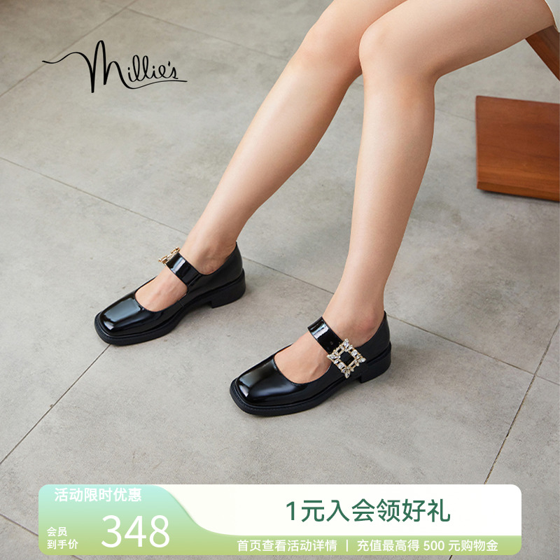 妙丽时尚复古摩登玛丽珍鞋女