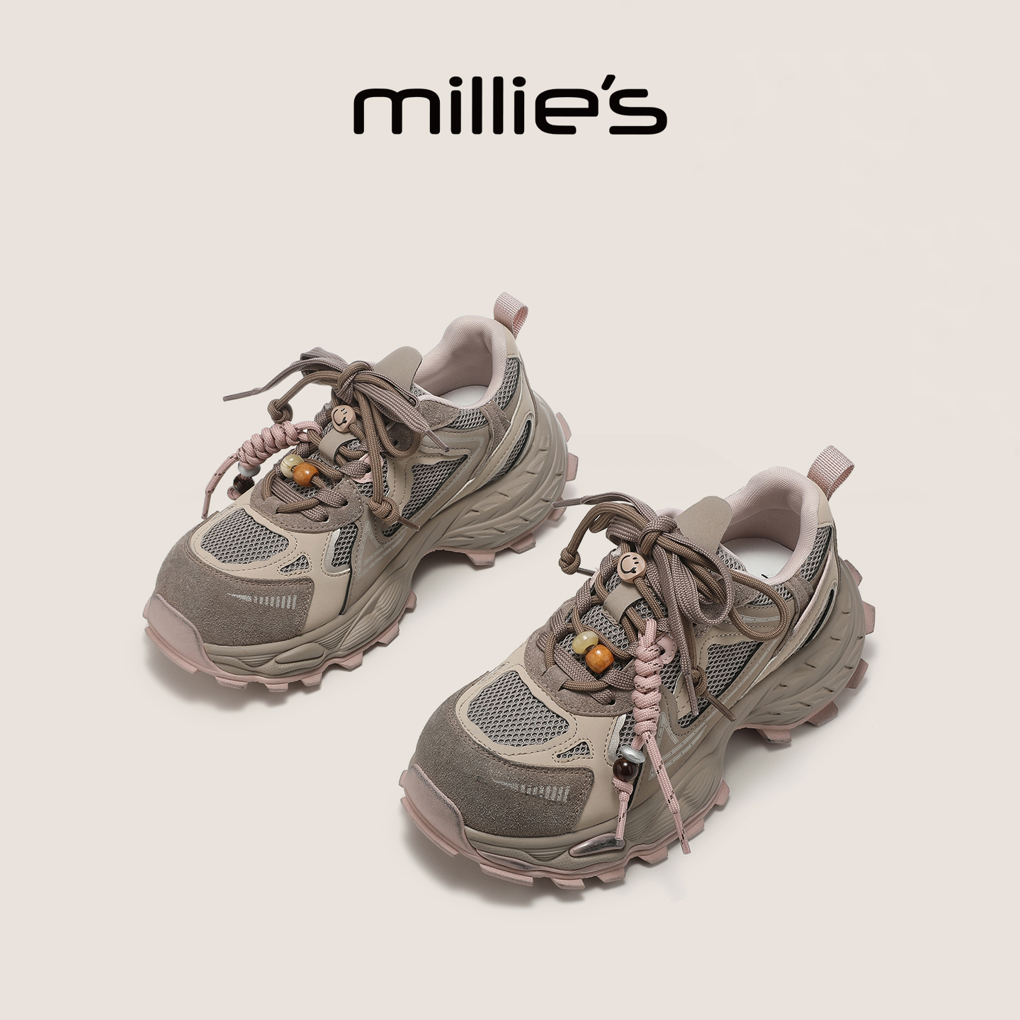 妙丽官方旗舰厚底老爹鞋