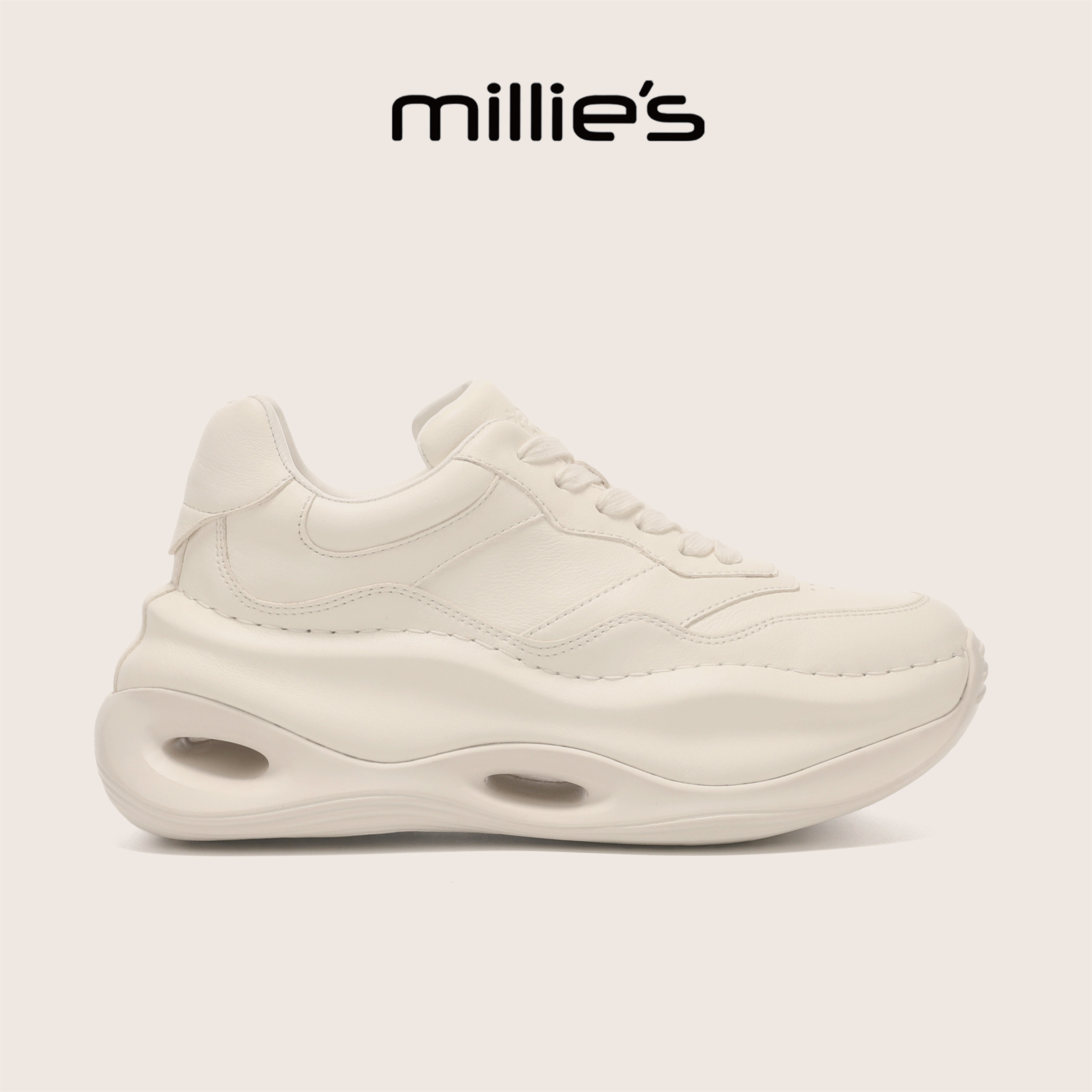 MILLIE'S/妙丽官方旗舰店夏季显瘦老爹鞋女巨好看厚底增高休闲鞋C