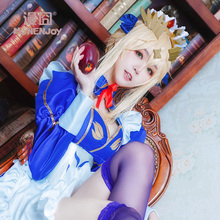 【漫囧】FGO fate 女仆 saber 阿尔托利亚 白枪呆假发 cos 现货