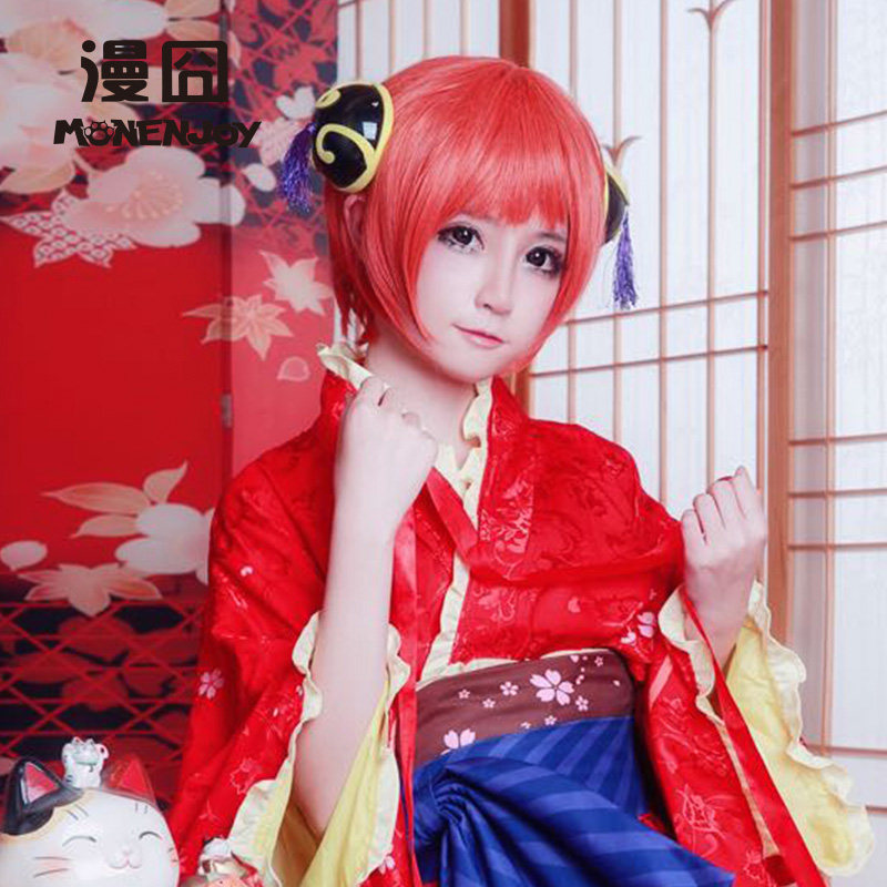 神乐银魂假发漫囧双马尾