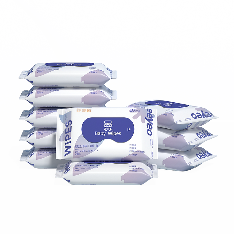 疯抢！德佑婴儿湿巾小包便携装10抽10包