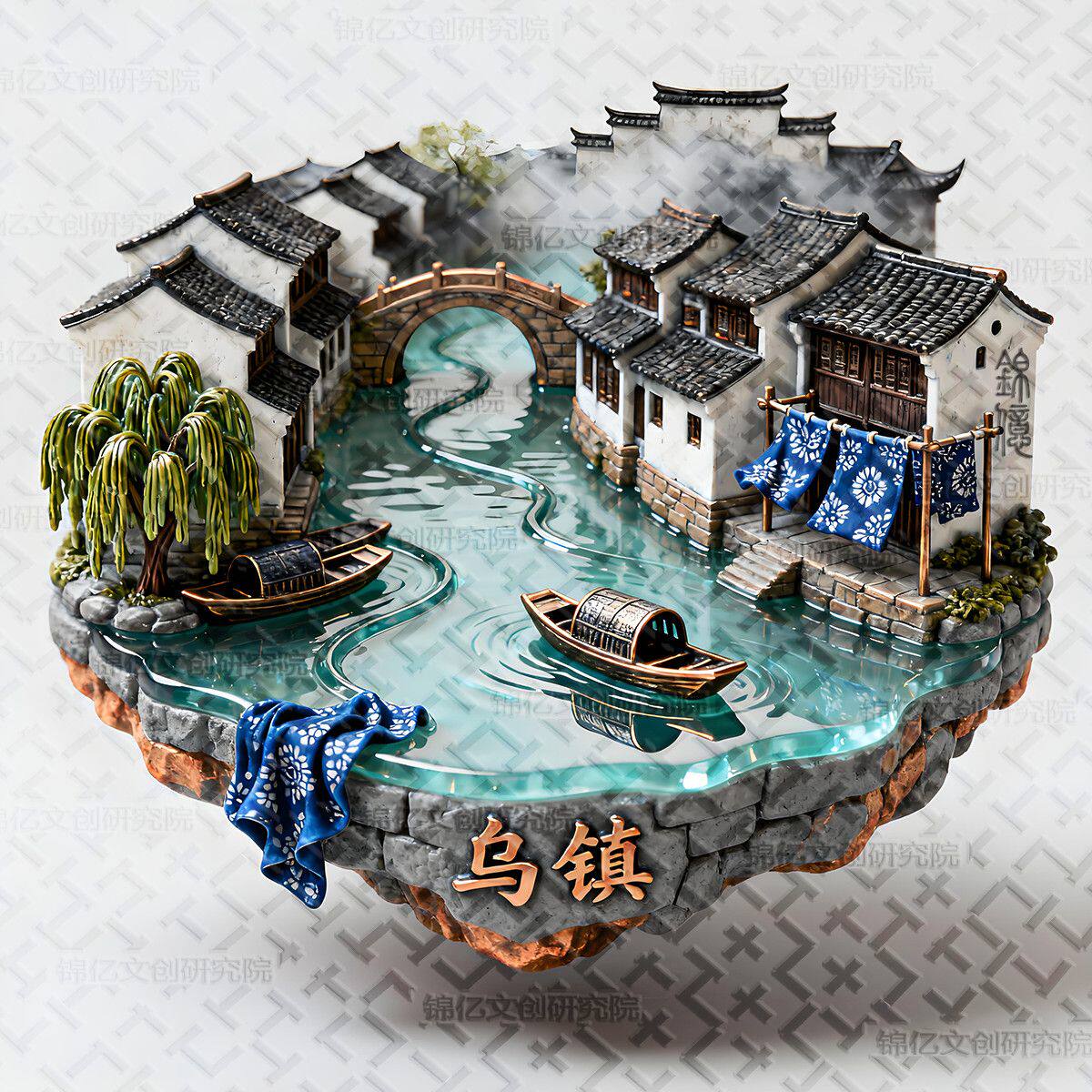 浙江嘉兴乌镇文创冰箱贴
