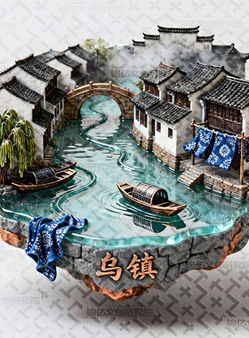 浙江嘉兴乌镇文创冰箱贴