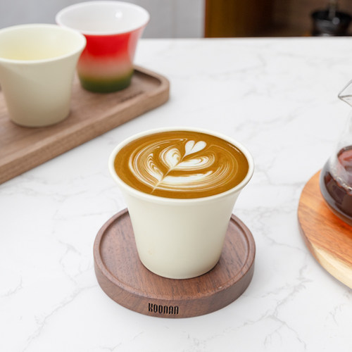 咖啡杯拿铁杯拉花日式极简手握杯