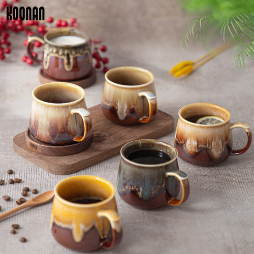 Konnan窑变陶瓷咖啡杯高档精致