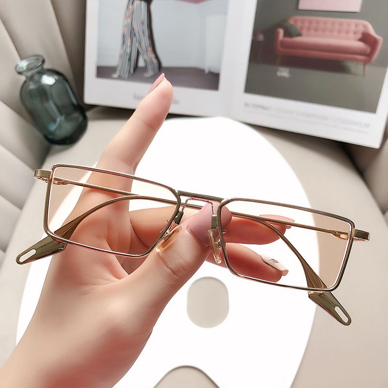 苏6同款2025新款金丝小框欧美酷潮人男士墨镜痞帅街拍太阳镜2025