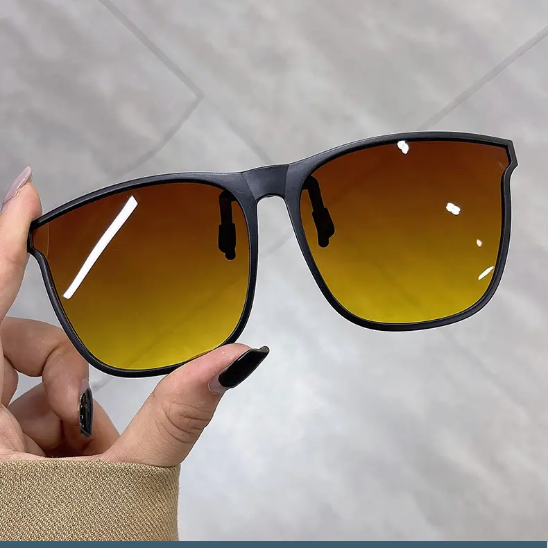 gm墨镜夹片夜视镜司机专用偏光大号可上翻夹式太阳眼镜女防紫外线