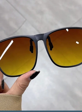 gm墨镜夹片夜视镜司机专用偏光大号可上翻夹式太阳眼镜女防紫外线