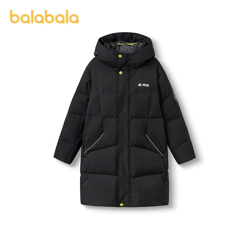 【商场同款热壳羽绒】巴拉巴拉童装男童羽绒服2025新款长款外套冬