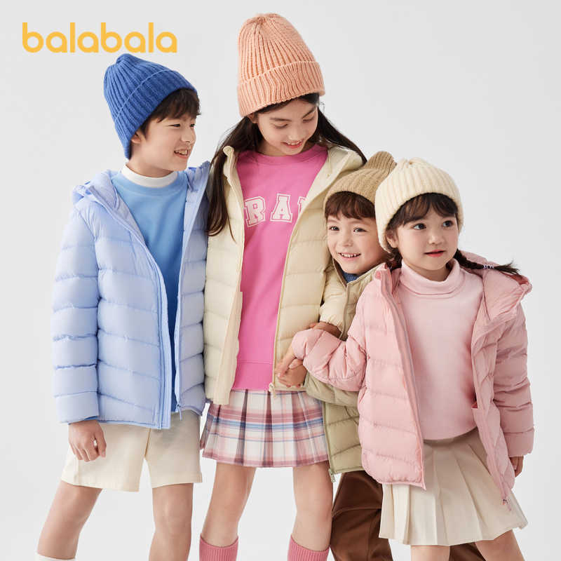 巴拉巴拉亲子羽绒服2024冬
