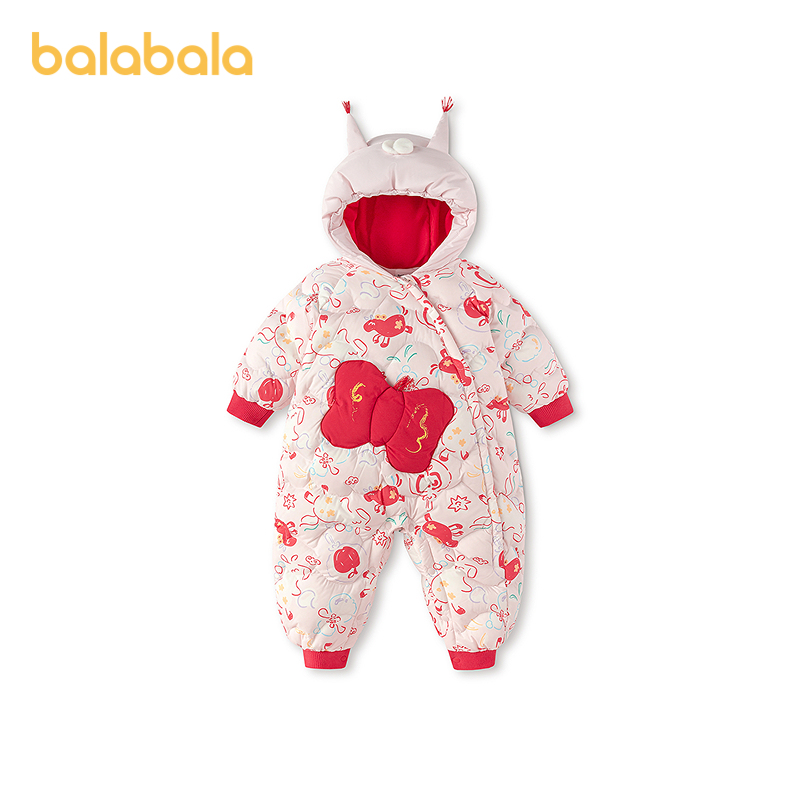 巴拉巴拉童装儿童羽绒连体衣年服