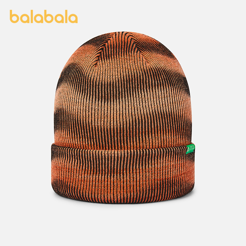 【商场同款】巴拉巴拉儿童帽子男童比尼帽渐变波浪图案保暖帽时尚