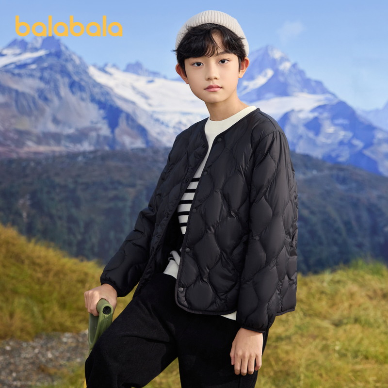 巴拉巴拉羽绒服男女童短款外套潮