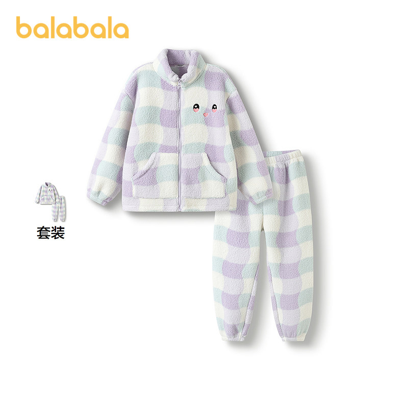【商场同款】巴拉巴拉儿童家居服套装2025冬季泡泡绒女童睡衣保暖,童装/婴儿装/亲子装,家居服套装,淘宝优惠券,粉丝福利购,淘宝优惠卷