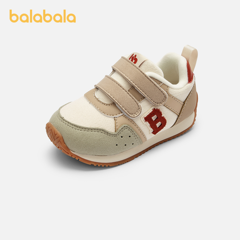 巴拉巴拉宝宝学步鞋婴儿鞋子男女童鞋秋冬机能鞋2023新款加绒保暖