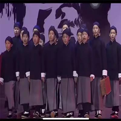 情景剧如愿朗诵服装学生中山装