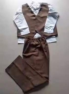 民国时期记者学生黑色马甲白衬衣抗战时期知识分子怀旧衣服话剧