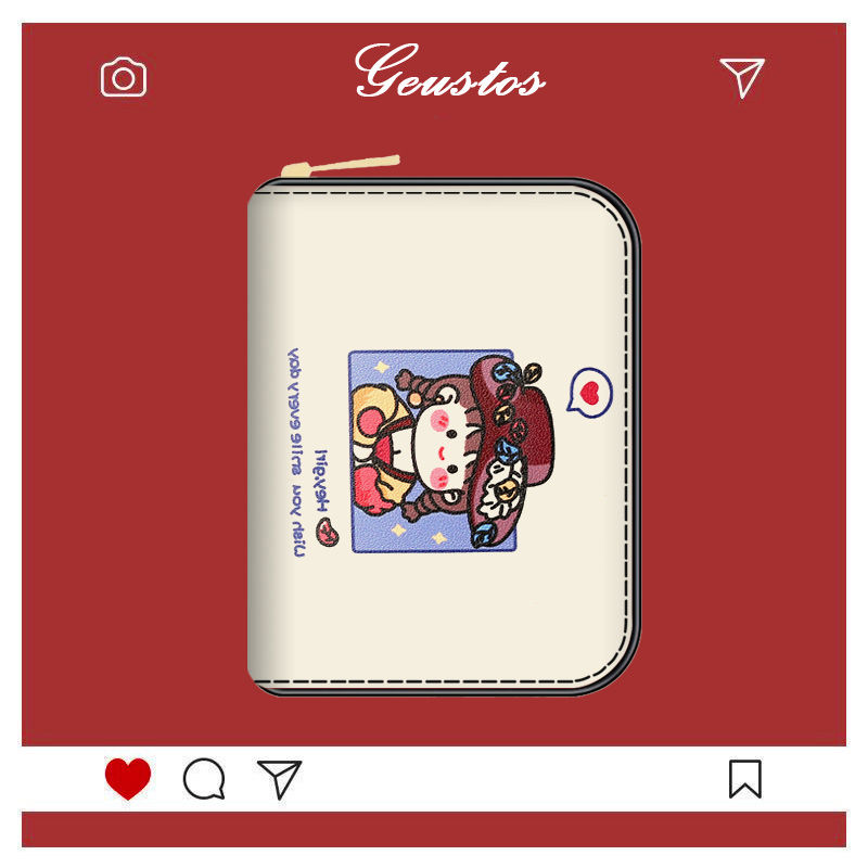 可爱卡通卡包女防消磁证件包小巧零钱包多功能多卡位卡片夹卡套