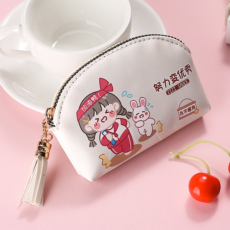 新款迷你卡通小钱包拉链女学生韩版短款卡通大容量创意可爱零钱包