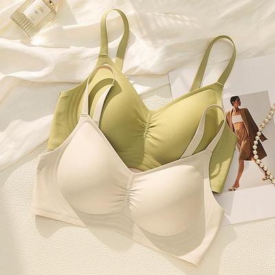 无痕内衣女夏季薄款大胸显小文胸罩2025新款爆款聚拢收副乳防下垂