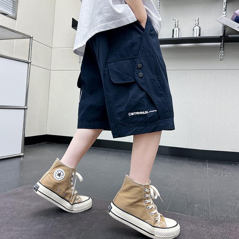 男童工装短裤夏季薄款2025新款儿童夏装男孩五分裤中裤中大童裤子
