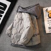 夹棉秋冬季 外套棉衣2025新款 棉袄大童男孩加厚棉服 男童冬装 儿童装