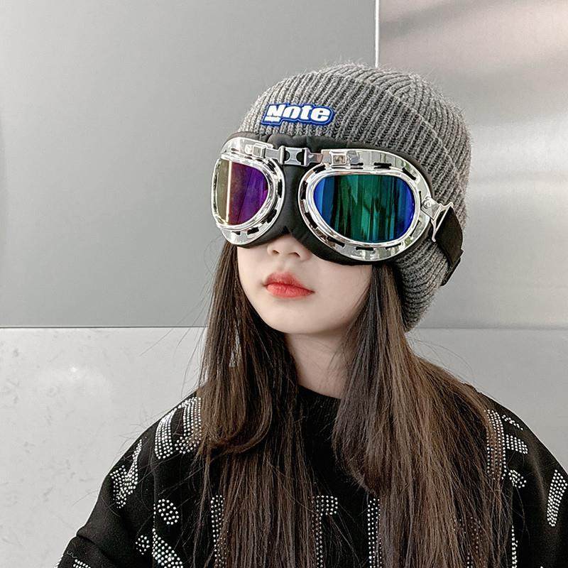 冬季儿童毛线帽子男童加厚保暖套头针织帽韩版滑雪飞行眼镜套头帽,童装/婴儿装/亲子装,帽子,淘宝优惠券,粉丝福利购,淘宝优惠卷