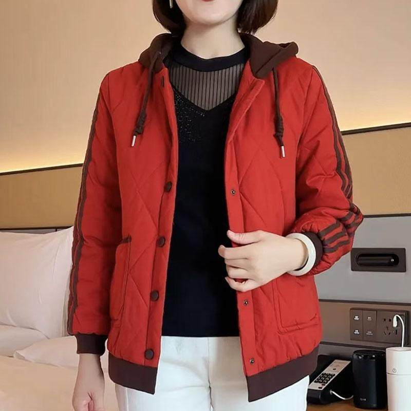 中老年人短款连帽外套女秋冬2024新款奶奶加厚棉服妈妈夹棉上衣,女装/女士精品,棉衣/棉服,淘宝优惠券,粉丝福利购,淘宝优惠卷