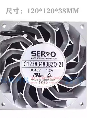 SERVO 直流风扇 12038 G1238B24BAZZ-32，DC24V 1.30A服务散热器