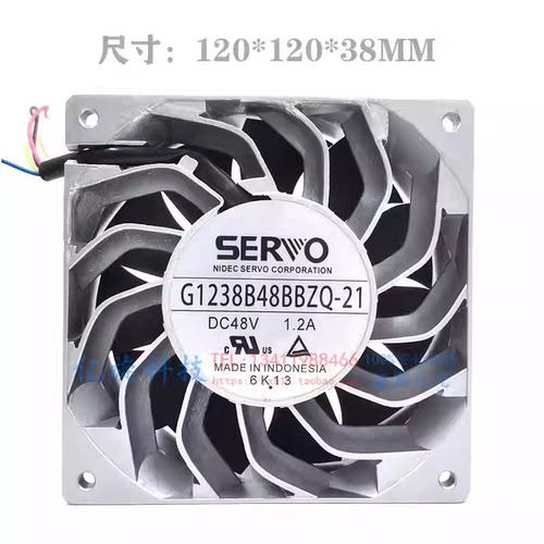 SERVO 直流风扇 12038 G1238B24BAZZ-32，DC24V 1.30A服务散热器