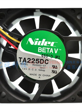 正品nidec原装风扇6CM 6015 12V 0.16A R33965-57 三线 质量保证